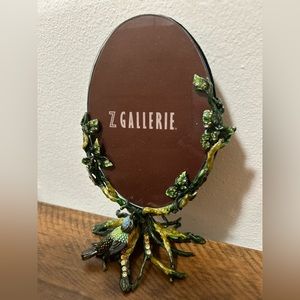 Z Gallerie Oval picture frame with bird on branches